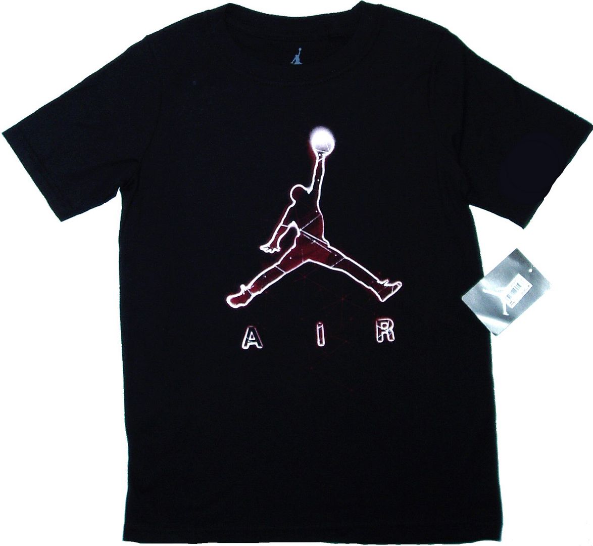 black jordan shirt